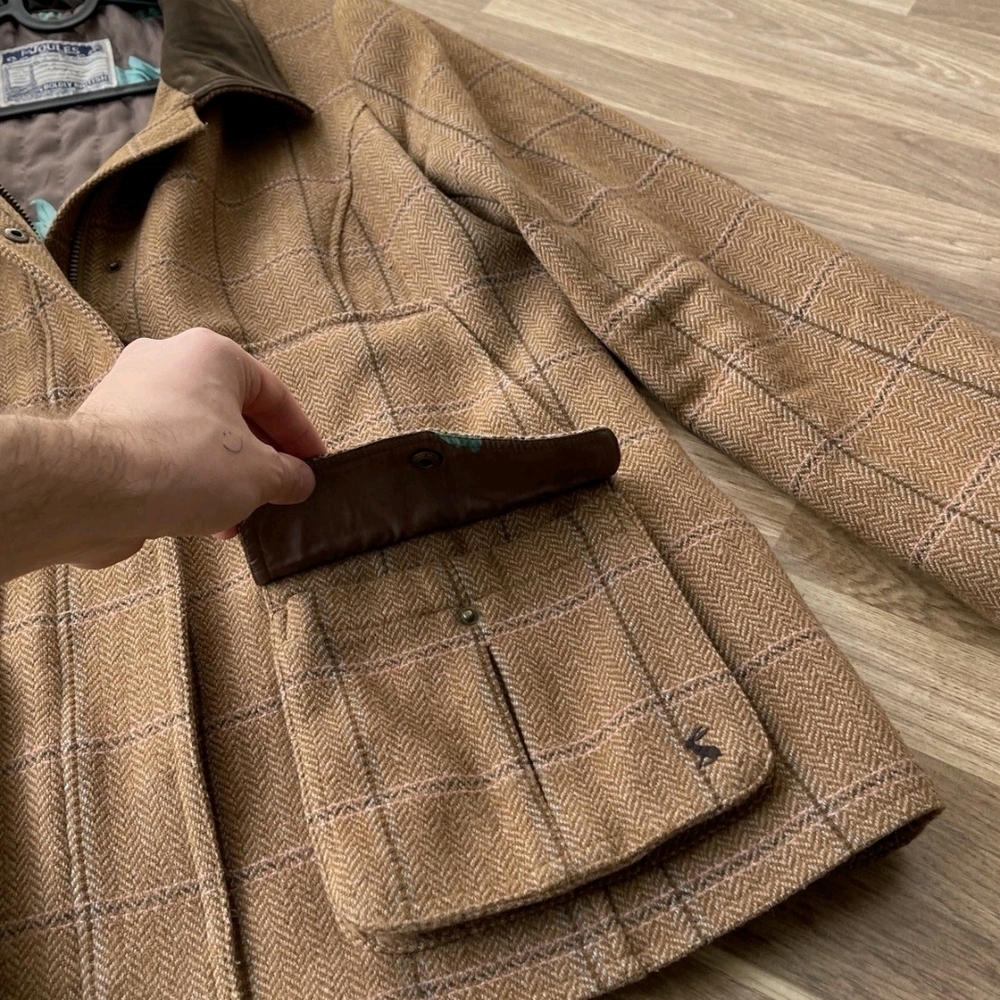 JOULES Women's Fieldcoat Tweed Country Jacket in Harkworth Tweed, Size UK 20 - Picture 5 of 12